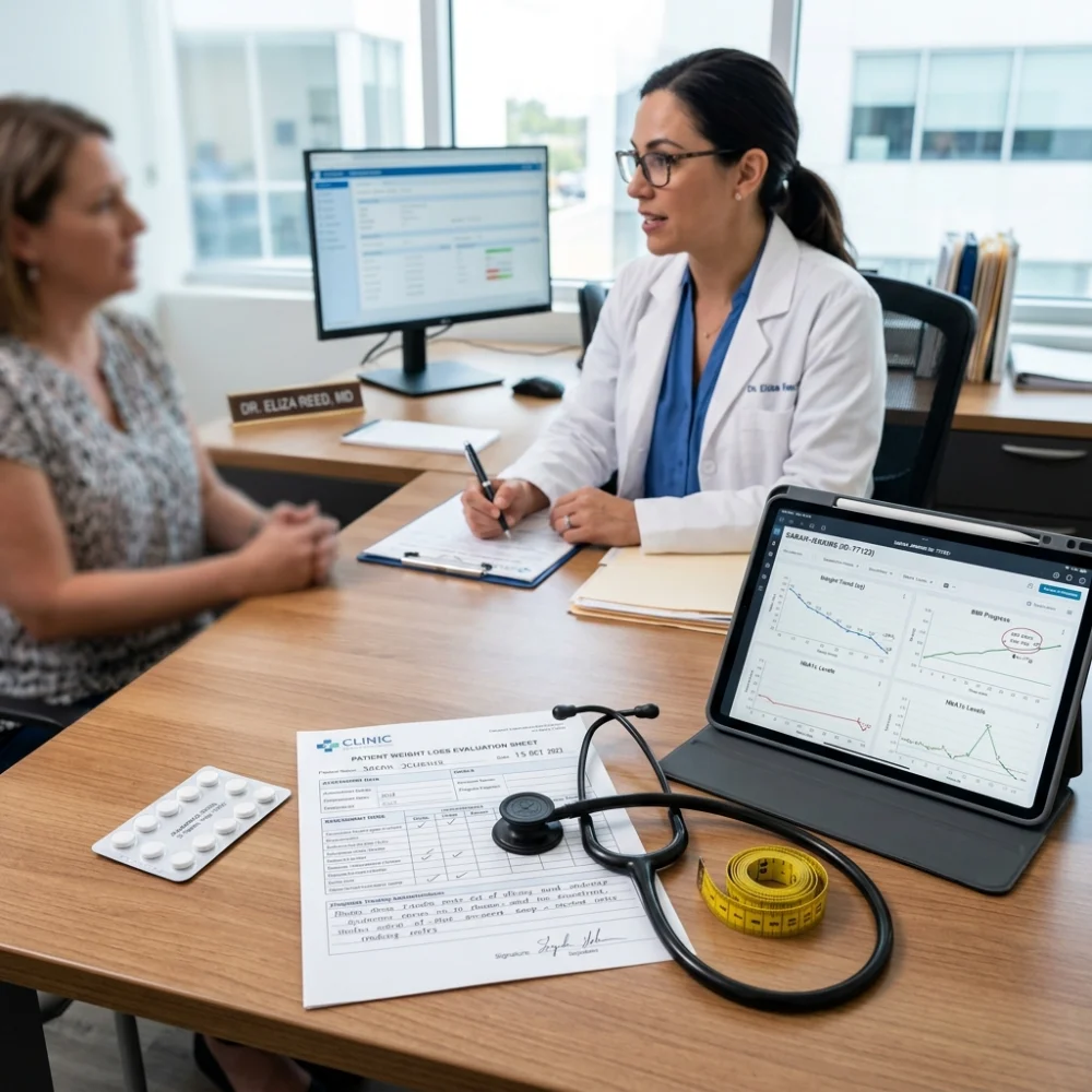 Consulta médica para control de peso con Elvenir Fentermina
